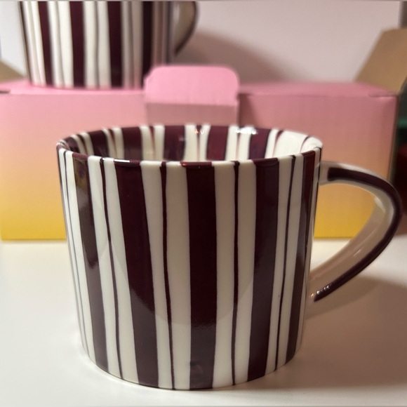 Cherry Lacquer Striped Mugs - MOON & NOON - - Picture 8 of 16